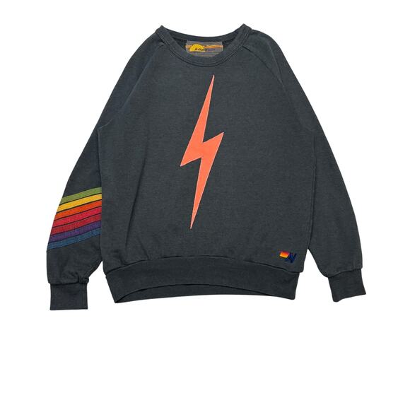 Aviator Nation Tops - Aviator Nation Bolt Stitch Chevron 5 Crew Sweatshirt Women's M Loungewear